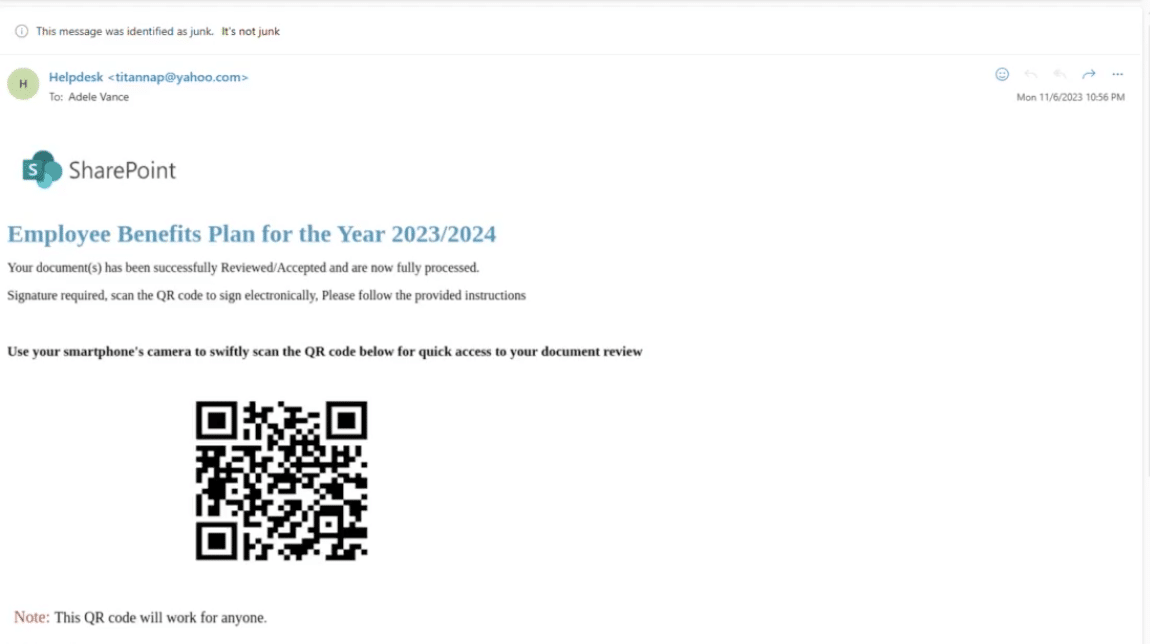 Malicious QR Code